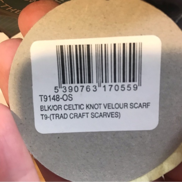 Irish Traditional Craft Silk Scarf. Approx 9”x62”. Lots of color. - Picture 11 of 13